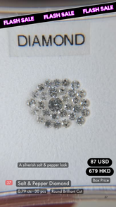 Natural Salt & Pepper Diamond Deal (0.79 cts)